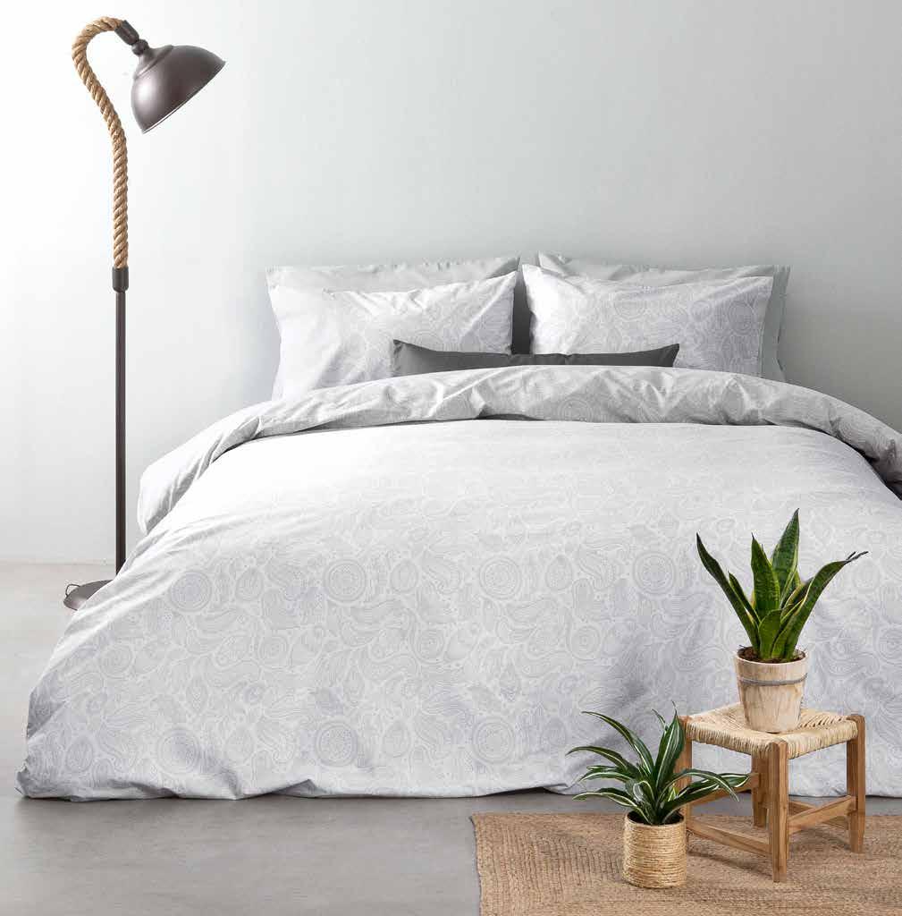 Jaipur Gray BED LINEN 100% Percale