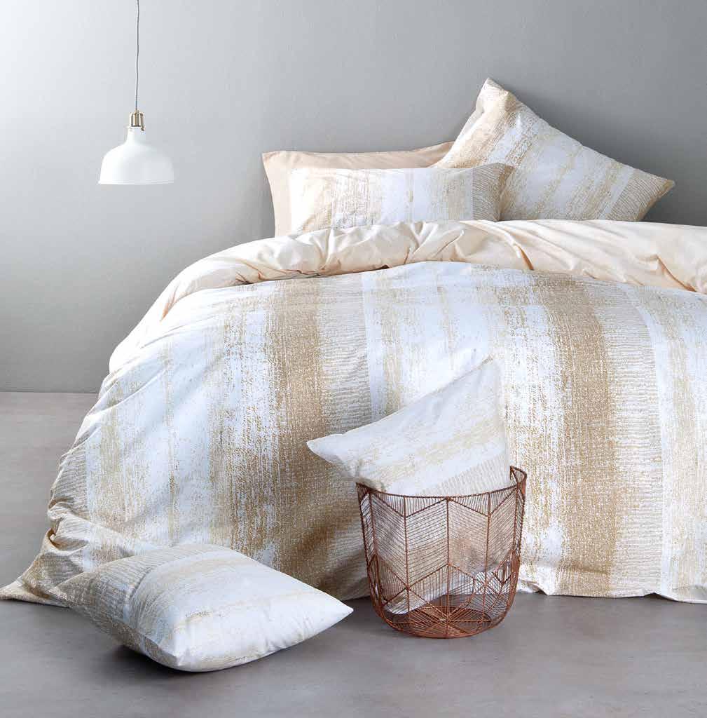 Battisti Beige BED LINEN 100% Percale Cotton -