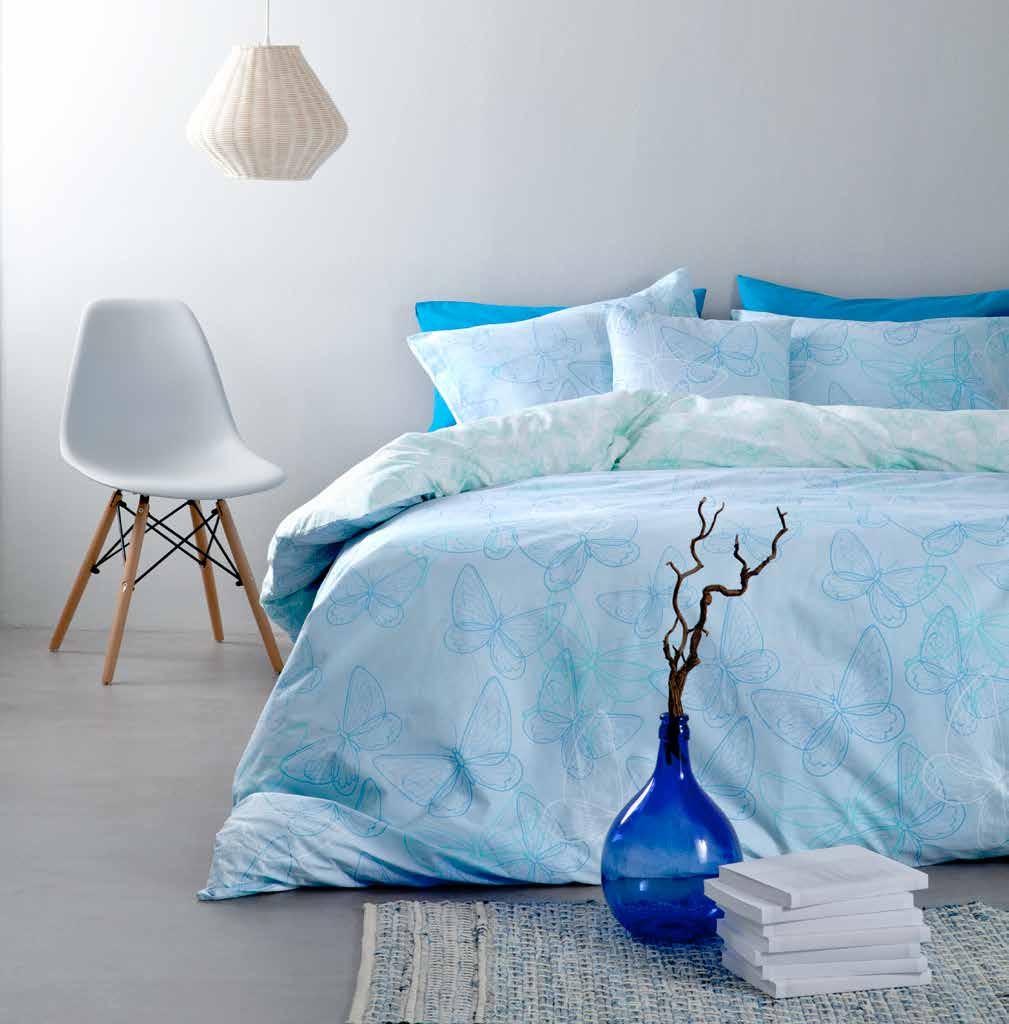 Farfalita Blue BED LINEN 100% Co