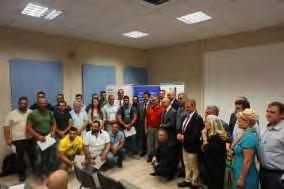 ηλεκτροσυγκολλητών στο Ηράκλειο και τους ευχήθηκε καλή επιτυχία για τη μελλοντική επαγγελματική σταδιοδρομία τους: «Τελειώσατε με επιτυχία την εκπαίδευσή σας και με αυτή τη νέα πιστοποίησή σας είστε