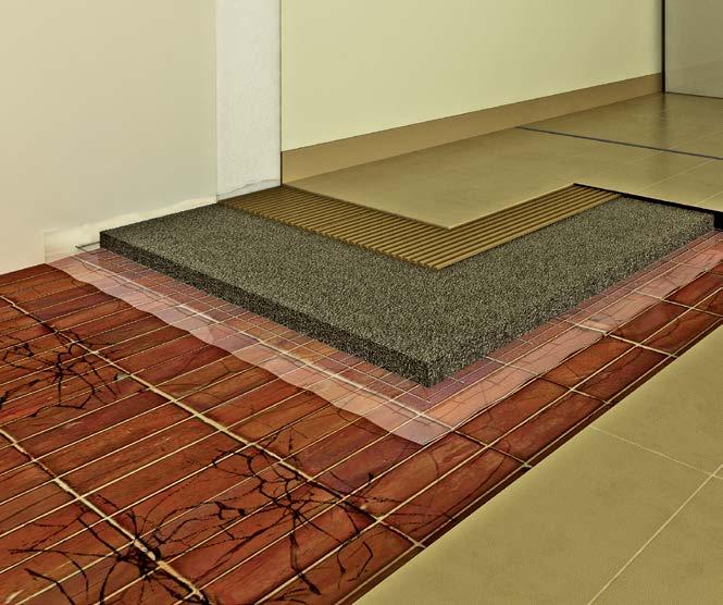 MIŠLJENJE STRUČNJAKA 7 1 Postojeća podna obloga od ispucalih keramičkih pločica 5 6 2 Razdvajajući sloj 4 3 Estrih Mapecem Pronto 4 Lepak Granirapid 3 5 Porcelanizovani gres 6 Masa za fugovanje