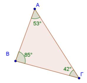 Κύρια Στοιχεία Τριγώνου Είδη Τριγώνων Άθροισμα Γωνιών Τριγώνου Διερεύνηση (1) Τεχνολογία: Να ανοίξετε το αρχείο A_En8_Eidi_Trigonon.ggb.
