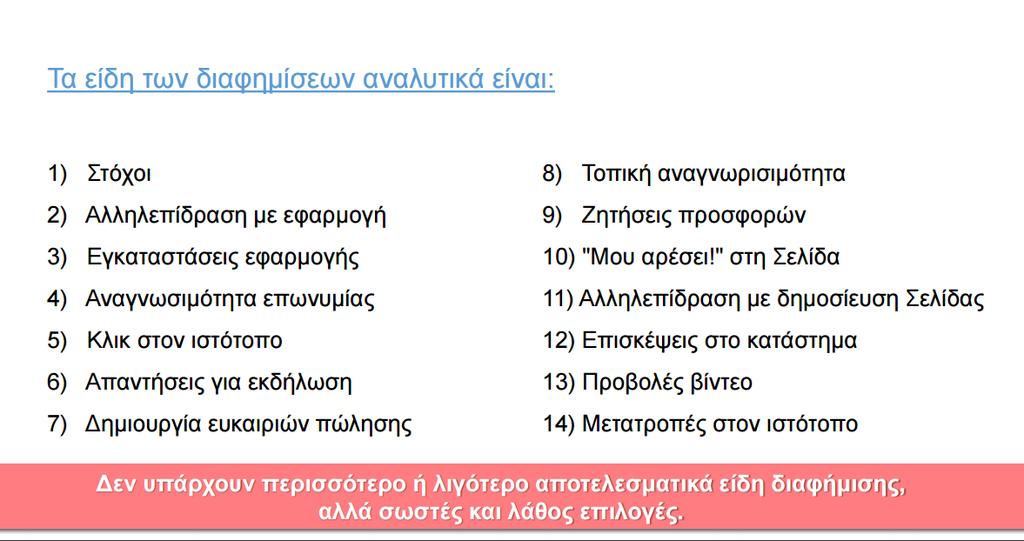 Στόχευση - Γνώρισε τον Ιδανικό Πελάτη σου Η στόχευση είναι η διαδικασία καθορισμού του κοινού των διαφημίσεών σας.