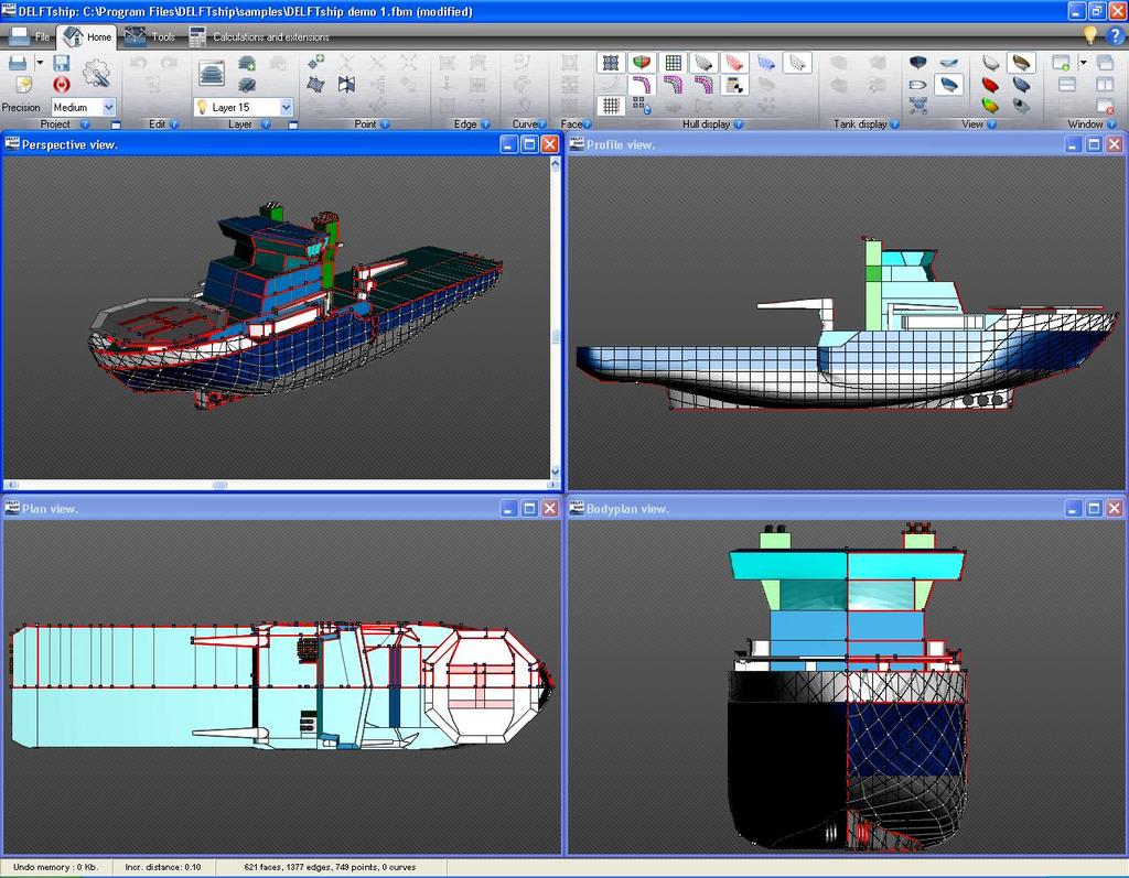 A professional 3D design tool DELFTship Free is a fully functional 3D hullform modeling program perfectly