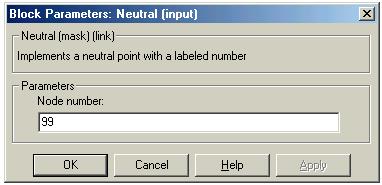 2.2.1.4 Neutral (Input, output) Γενική Περιγραφή Το στοιχείο αυτό υλοποιεί έναν κοινό κόµβο του κυκλώµατος, αριθµηµένο µε ένα συγκεκριµένο αριθµό.
