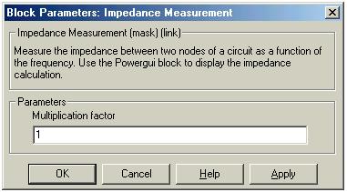 Σχήµα 2.76 2.2.6. 2 Impedance Measurement Γεν ική Περιγραφή Το µπλοκ αυτό µετράει τη σύνθετη αντίσταση ανάµεσα σε δύο κόµβους ενός κυκλώµατος, σαν συνάρτηση της συχνότητας.