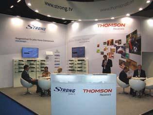 Strong Thomson Οι δύο εταιρίες παρουσίασαν πλειάδα νέων επίγειων ψηφιακών δεκτών, αλλά και την υπόλοιπη γκάµα τους, η οποία περιλαµβάνει δορυφορικούς