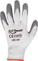Γάντια εργασίας είδος 057 (με καρτελάκι) 0,80 Νιτρίλιο Γάντια νιτριλίου με ενίσχυση ενιαίου νήματος, χωρίς