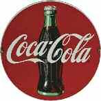 60-70 1869 COCA COLA Διαφημιστική πινακίδα από πορσελάνη και σμάλτο.