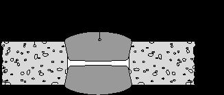 Εξωτερικό χείλος ανοίγματος: τετράγωνες πλάκες από γυψοσανίδα ή πυριτικό ασβέστιο μεγέθους 2 x W A (100 mm) συν W (σχήμα 1γ, διάμετρος βύσματος),