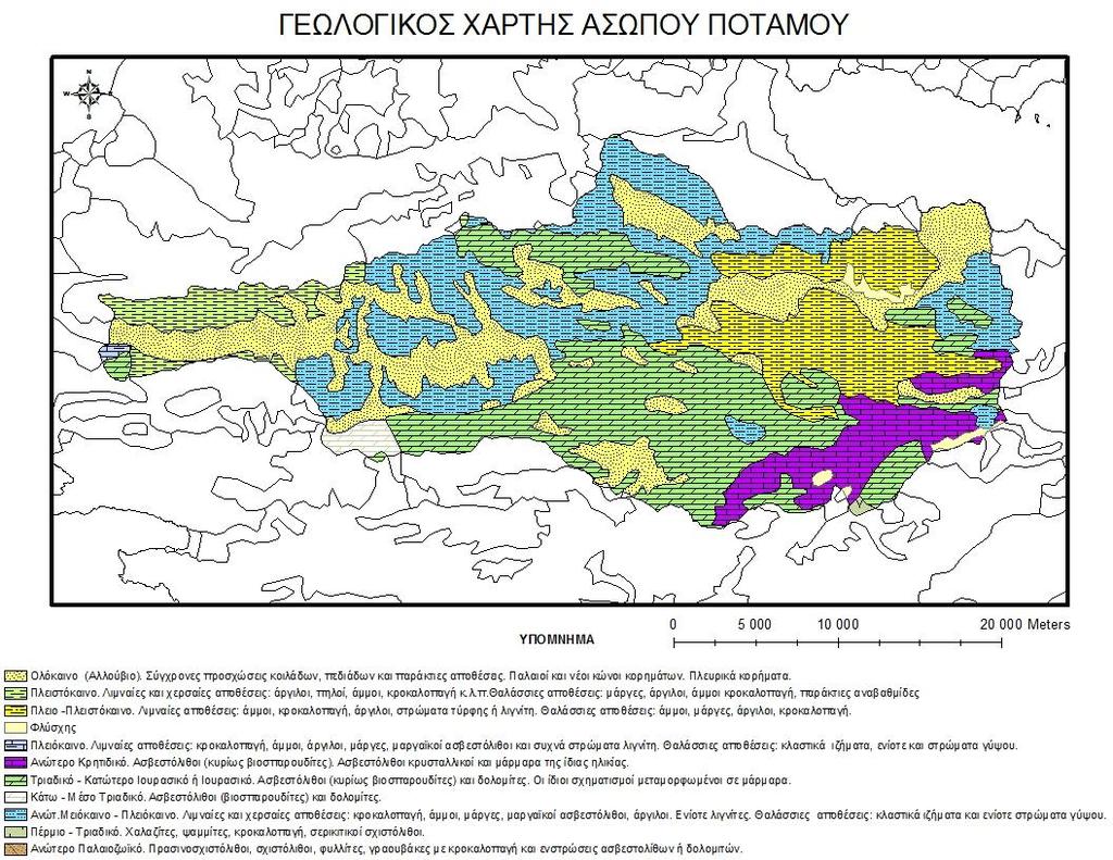 ΧΑΡΤΗΣ 2: Γεωλογικός χάρτης της