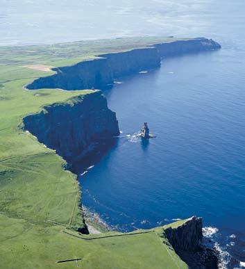 FROM TOP: Cliffs of Moher, Co. Clare Ireland, aurora/www.iml.