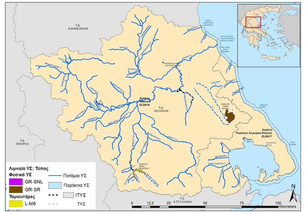 Χάρτης 9: Τυπολογία ποτάμιων ΙΤΥΣ λιμναίου