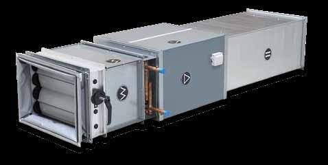 Carcasa Monocoque fara rama pe baza de panouri tip Sandwich, ofera constructie compacta si solida minimizeaza puntile termice si efectul de condensare Ventilator PUG cu actionare directa