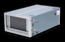 SECTIUNEA DE RACIRE CU BATERIE DE RACIRE CU APA COMPOZITIE: Ventilator PUG cu actionare directa cu baterie de racire cu apa in carcasa izolata. Racirea aerului din camera. Dezumidificare.
