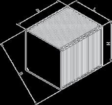 5 59 / 52 190 / 170 FITRE DE AER Filtru plat de tubulatura (P.G4) Ventilatia camerei si sistem de aer conditionat cu cerinte medii de puritate a aerului ca filtru final.