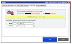 Share Data - Θα πρέπει να γίνει εισαγωγή των Computer name και IP address στα άλλα προγράμματα για να είναι δυνατόν το data sharing.