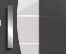 Συνεπίπεδη πόρτα, σχεδιασμένη από την LEVEL Doors σε απλή