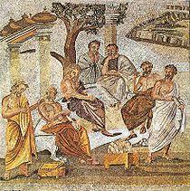 Κεντρικά πρόσωπα του έργου είναι ο Πλάτωνας και ο Αριστοτέλης. Πλάτων Ένας από τους µεγαλύτερους φιλόσοφους της αρχαίας Ελλάδας και όλων των εποχών ήταν ο Πλάτων. Ο Πλάτων γεννήθηκε το 427π.