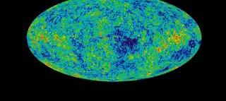 Οι φωτογραφίες του WMAP είναι η εικόνα του σύμπαντος σε πολύ νεαρή ηλικία (380,000 χρόνων).