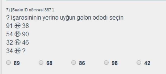 SUAL-53. Tərəzi məsələsi?*14=6*7?=6*7\14?
