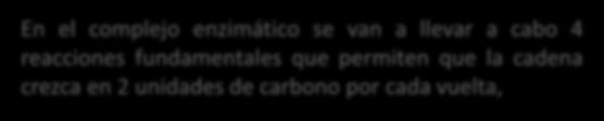 Síntesis de ácidos grasos: Secuencia de reacciones 7