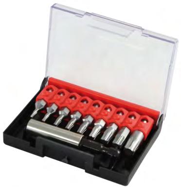 Μύτες ΕΞΑΓΩΝΑ - Allen - SW 3-4 - 5-6 SP6 - SP8 - SP10 NAREX 857100 Set of Safety Bits 1/4"