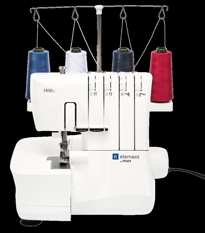 προγράμματα: Overlock 2/3/4 νημάτων, στριφωτήρι 2 και 3 νημάτων, ραφή flatlock 3 νημάτων CRELANDO
