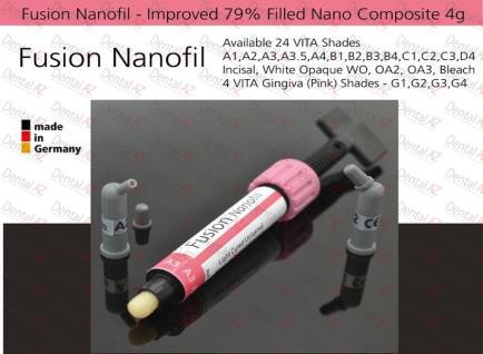 hybrid Nano composite Fusion i Seal: light cured base cavity liner Light-curing fine hybrid Nano composite Master kit