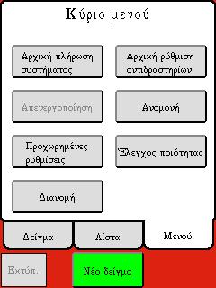 ΣΤ. Φροντίδα συστήματος στο τέλος της ημέρας Καθαρίστε τον δειγματολήπτη και το κύπελλο έκπλυσης του δειγματολήπτη χρησιμοποιώντας απορροφητικό χαρτί νοτισμένο με διάλυμα αλκοόλης 70% για να