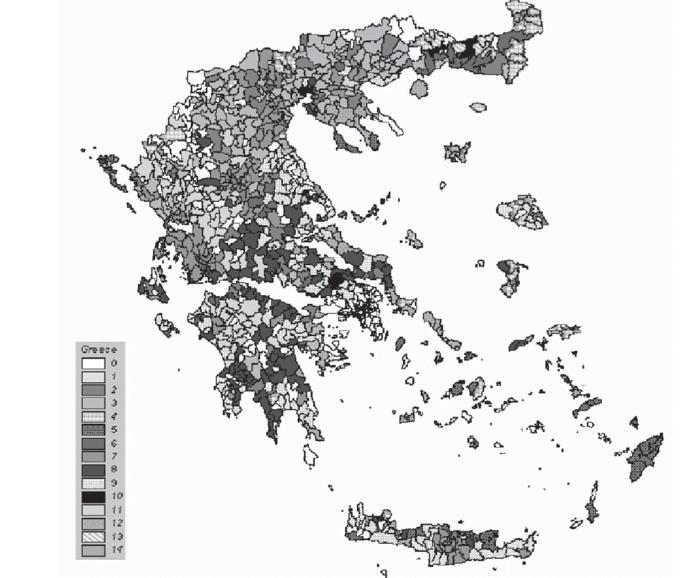 Ταξινόμηση των Δήμων της Ελλάδας σύμφωνα με τα κοινωνικά και οικονομικά