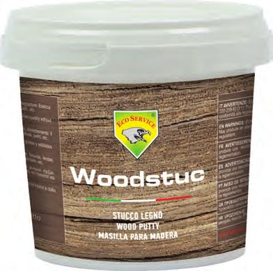 WOODSTUC PT Woodstock é um estuque específico para a madeira, é ideal para reparar de modo rápido e definitivo buracos, fissuras, fendas, fragmentações.