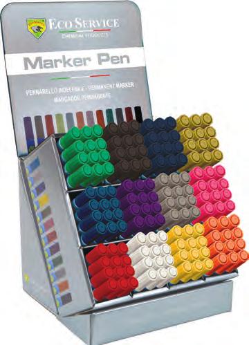 MARKER PEN PT Marker Pen: Marcador com tinta brilhante de secagem rápida, permanente e resistente à água.