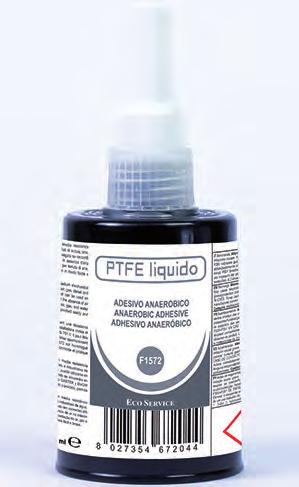 PTFE LIQUIDO F1572 PT F1572 - Ptfe Liquido: Adesivo anaeróbio branco com PTFE, com média resistência mecânica, adequado para vedar partes com rosca e planas em instalações civis e industriais de