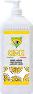 CIAK PT Ciak é um sabão líquido com perfume a limão ideal para todo o tipo de sujidade. A presença de glicerina torna as mãos macias.