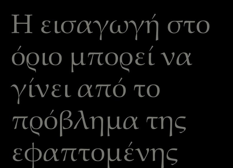 Μέρος Ι, Το όριο ως έννοια χωρίς ορισμό Η εισαγωγή στο όριο μπορεί να