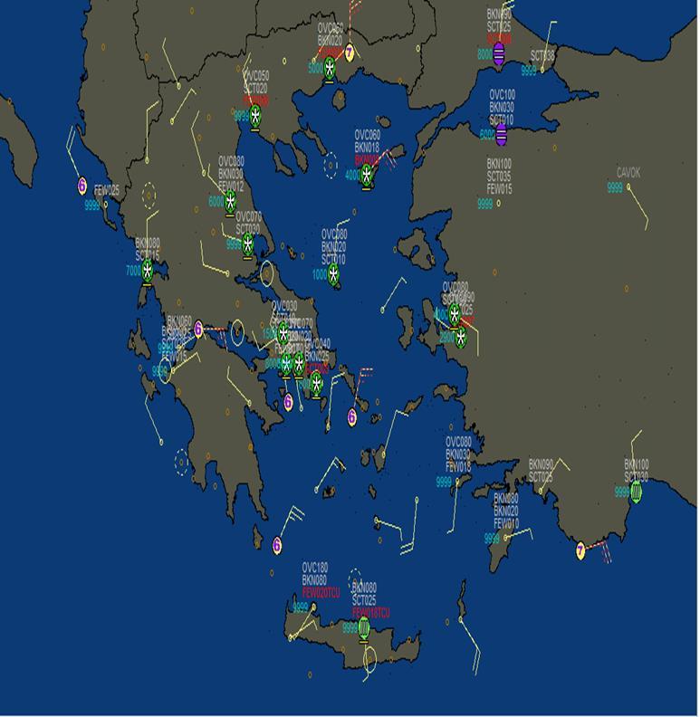 4.6 ΚΑΙΡΙΚΑ ΦΑΙΝΟΜΕΝΑ Το έκτατο δελτίο επιδείνωσης καιρού της Εθνικής μετεωρολογικής υπηρεσίας για τις ημέρες 9-11 Ιανουαρίου 2017, παρουσίαζε φαινόμενα που θα επηρεάσουν το μεγαλύτερο μέρος της