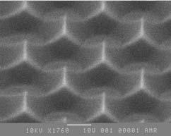 MICROCONCENTRATOARE OPTICE PENTRU CELULE SOLARE BAZATE PE MICROSTRUCTURAREA DE SUPRAFATA A SUBSTRATULUI Domeniu de aplicabilitate/utilizare Microconcentratoarele optice pentru celulele solare au fost