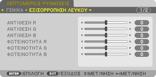 ΦΩΤΕΙΝ.... Συνιστάται για χώρους με υψηλή φωτεινότητα. ΠΑΡΟΥΣΙΑΣΗ... Συνιστάται για παρουσιάσεις χρησιμοποιώντας αρχεία PowerPoint. ΒΙΝΤΕΟ.
