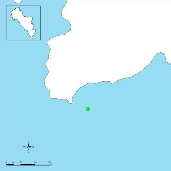 3.3.8. Γαυριονήσια 1 Η θέση «Γαυριονήσια 1» (Εικόνα 13) βρίσκεται στο βορειοδυτικό τμήμα του νησιού, δυτικά από το λιμάνι του Γαυρίου.