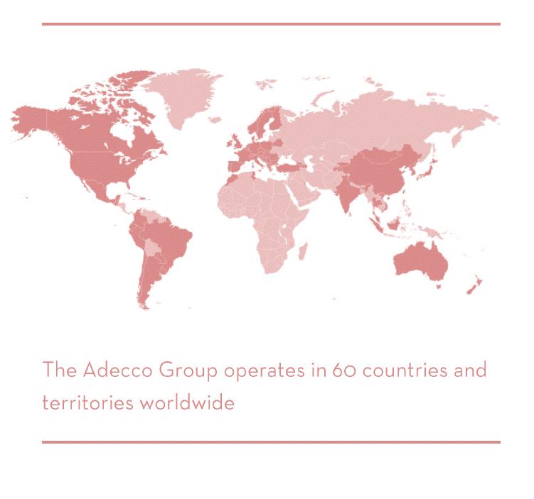 Ο όμιλος Adecco Η μεγαλύτερη εταιρεία παροχής υπηρεσιών ανθρώπινου δυναμικού παγκοσμίως Έδρα: Ζυρίχη, Ελβετία > 5.