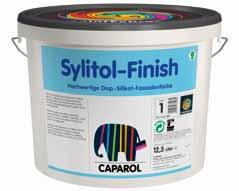 Χρώμα υδρυάλου εξωτερικής χρήσης 150ml/m 2 Sylitol Finish Χρώμα υδρυάλου εξωτερικής χρήσης. Ενισχυμένο με σιλοξάνη για αύξηση αδιαβροχοποίησης. Υψηλής υδρατμοδιαπερατότητας.