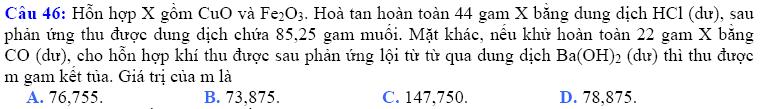 Giải: n muối = n NaOH = 0,2mol => M muối = 82 (HCOONa) => Loại B,D n Ancol = n Y(bđ) + n Z < n X + n Z = n muối = 0,2 => M Ancol > 40,25 => Đáp án C.