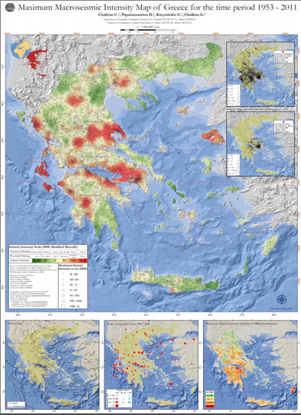 Κεφ. 4 Ανάλυση αποτελεσμάτων 4.1 Ανάλυση μακροσεισμικότητας της περιοχής μελέτης Εικ.21.