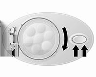 Σποτ LED Ανάλογα με το όχημα μπορεί να υπάρχουν ρυθμιζόμενα σποτ LED συμπεριλαμβανομένου επίσης διακόπτη δύο θέσεων.
