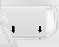 Σκιάδιο Θερμαινόμενο πίσω παρμπρίζ Κλειδιά, πόρτες και παράθυρα 47 Σκιάδια Τα σκιάδια μπορούν να αναδιπλωθούν προς τα κάτω ή να τοποθετηθούν στο πλάι για προστασία από το εκτυφλωτικό φως.