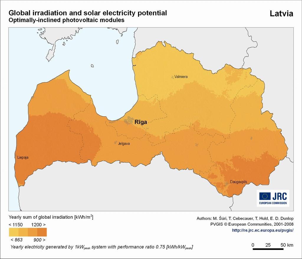 4 Globālā saules starojuma enerģija