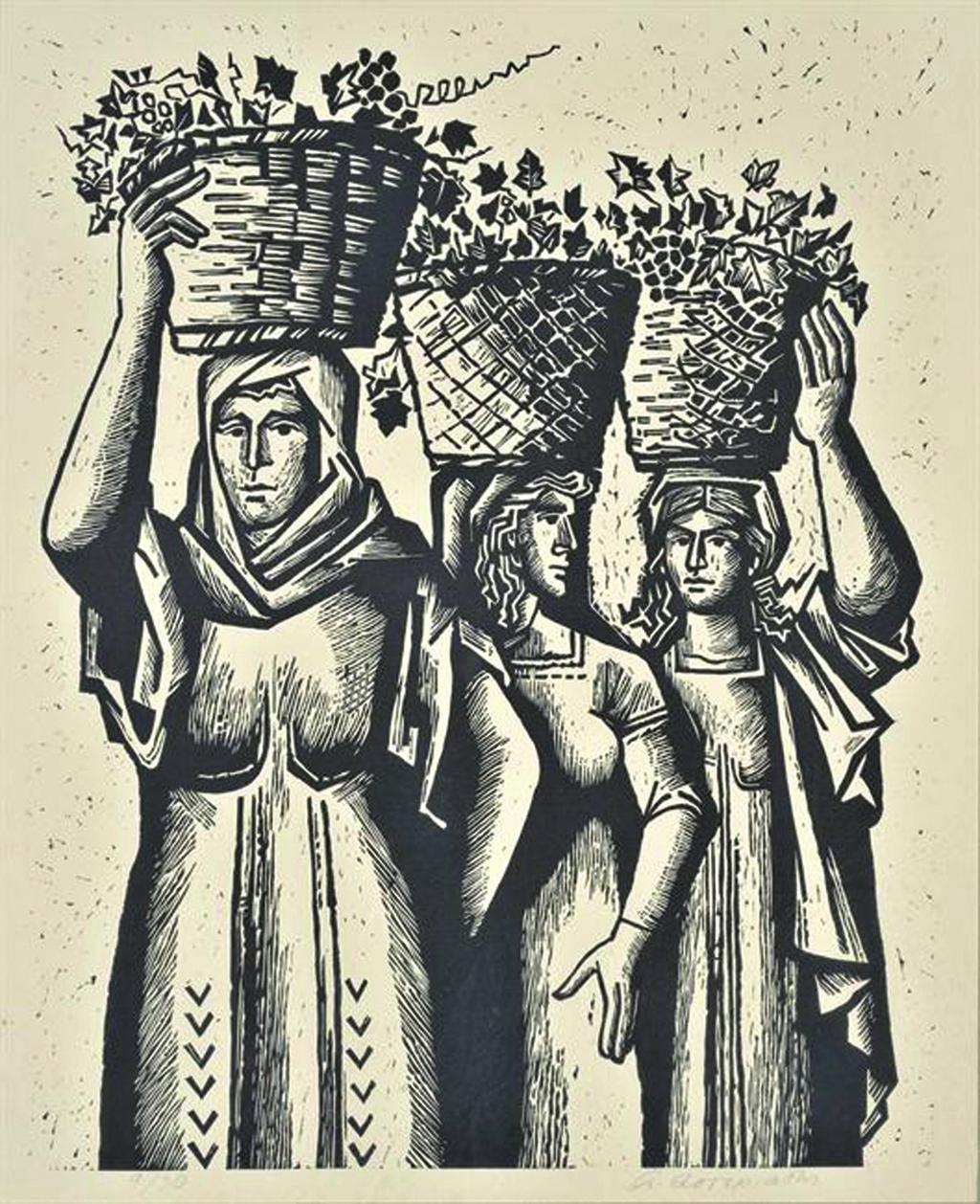 Αγήνωρ Αστεριάδης, Γυναίκες στον τρύγο, 1966, Εθνική