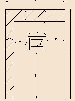 A w =0,6 0,51=0,306m 2 A σκυρ =(0,4 (7,58+13,08)+((0,8+0,78+0,5+0,57+0,57) 2,6)+(1,97 0,5)=17,909m 2 A τοιχ=54,885-(17,909+0,306)=36,67m 2 Aεπ =36,67+17,909=54,579m 2 Uεπ =(17,909 1)+(36,67