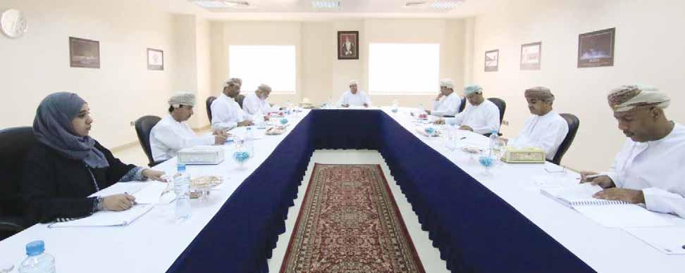 باجتماعها الدوري مؤخرا : الدراسات المصرفية تناقش مذكرات تفاهم وخطتها االستراتيجية معاهد وجامعات البرزة مسقط : عقد مجلس إدارة كلية الدراسات المصرفية والمالية مؤخرا اجتماعه الدوري الثاني برئاسة الفاضل